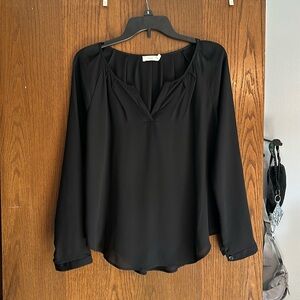 black lightweight blouse